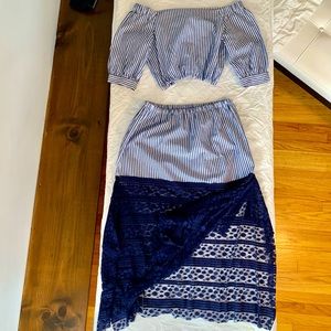 Handmade Reworked OOAK 2 Piece Dress Set